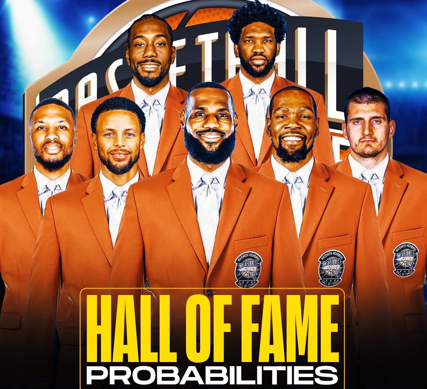 TA评选已经锁定名人堂的现役球星：詹姆斯、库里、KD领衔